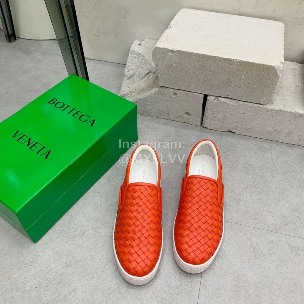 Bottega Veneta Thick Bottom Woven Casual Shoes For Men And Women Orange