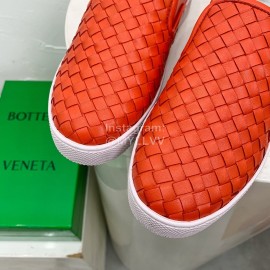 Bottega Veneta Thick Bottom Woven Casual Shoes For Men And Women Orange