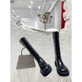 Bottega Veneta Autumn Winter New Leather Boots For Women Black