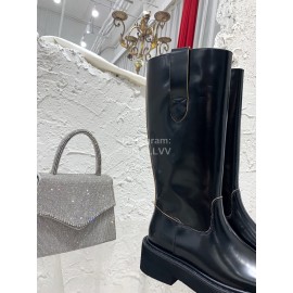 Bottega Veneta Autumn Winter New Leather Boots For Women Black