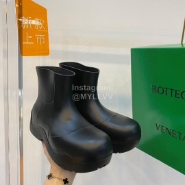 Bottega Veneta Autumn Winter New Pvc Environmental Protection Rain Boots  Black