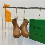 Bottega Veneta Autumn Winter New Pvc Environmental Protection Rain Boots Brown