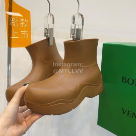 Bottega Veneta Autumn Winter New Pvc Environmental Protection Rain Boots Brown
