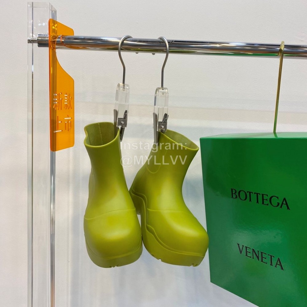 Bottega Veneta Autumn Winter New Pvc Environmental Protection Rain Boots Green