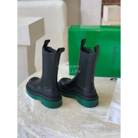 Bottega Veneta Autumn Winter New Thick Sole Leather Boots For Women Black