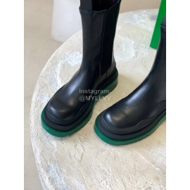 Bottega Veneta Autumn Winter New Thick Sole Leather Boots For Women Black