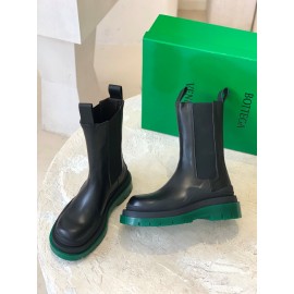 Bottega Veneta Autumn Winter New Thick Sole Leather Boots For Women Black