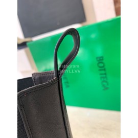 Bottega Veneta Autumn Winter New Thick Sole Leather Boots For Women Black