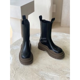 Bottega Veneta Autumn Winter New Thick Sole Leather Boots For Women