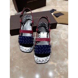 Bottega Veneta Spring Summer New Woven Calf Patent Leather Blue