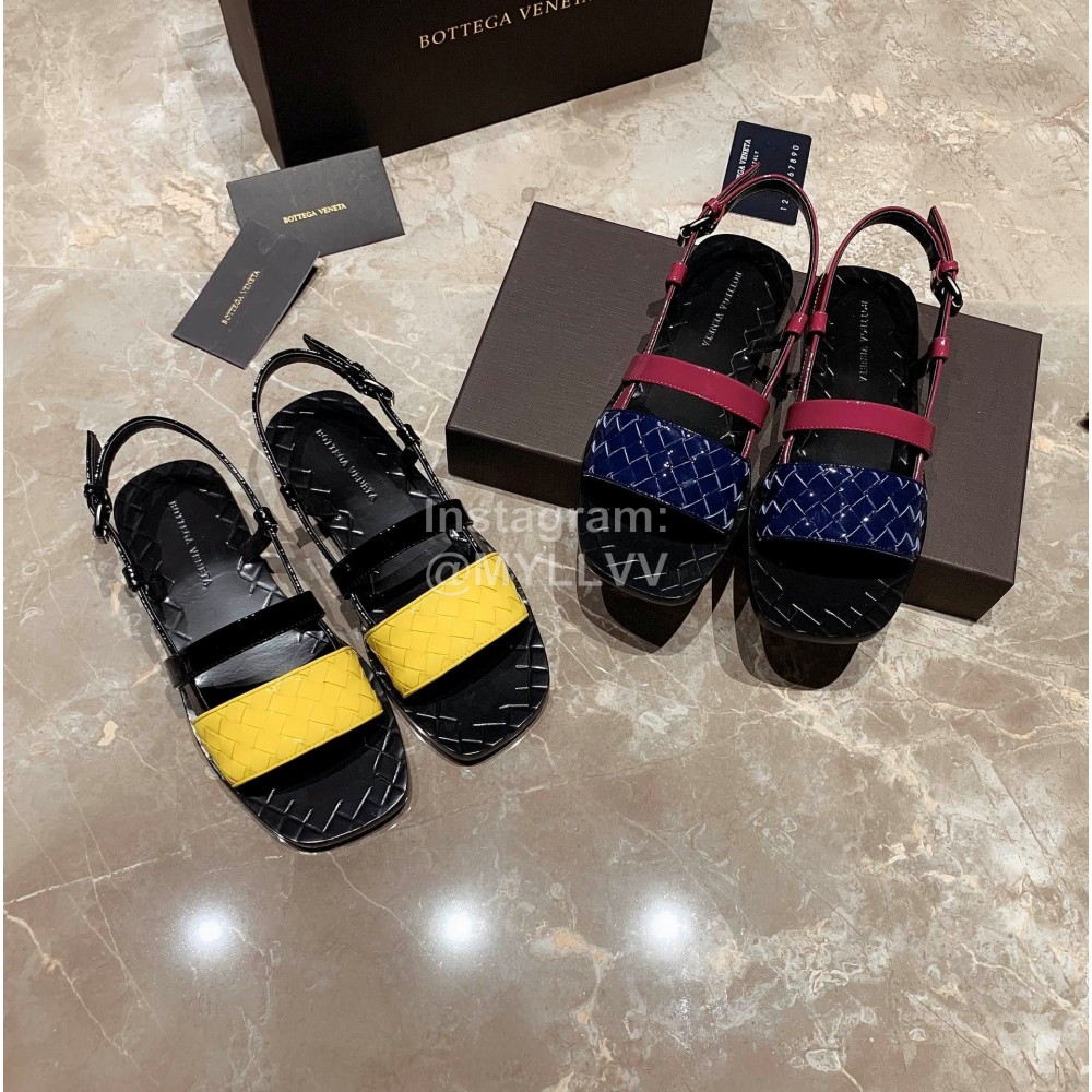 Bottega Veneta Spring Summer New Woven Calf Patent Leather Yellow