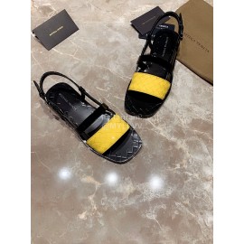 Bottega Veneta Spring Summer New Woven Calf Patent Leather Yellow