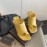 Bottega Veneta Spring New Sheepskin Retro High Heel Clip Toe Slippers Yellow