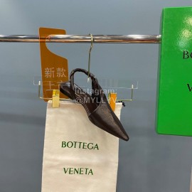 Bottega Veneta Autumn New Soft Sheepskin Flat Heel Sandals Brown