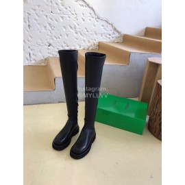 Bottega Veneta Autumn New Fashion Knee Elastic Boots For Women Black