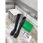 Bottega Veneta Autumn New Fashion Knee Elastic Boots For Women Blue