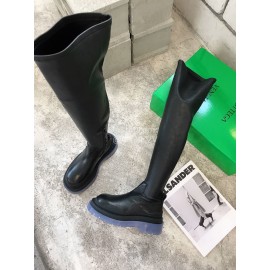 Bottega Veneta Autumn New Fashion Knee Elastic Boots For Women Blue