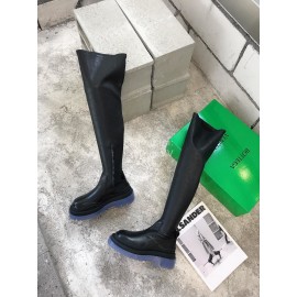 Bottega Veneta Autumn New Fashion Knee Elastic Boots For Women Blue