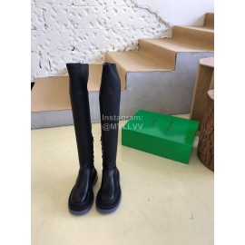 Bottega Veneta Autumn New Fashion Knee Elastic Boots For Women Blue