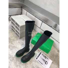 Bottega Veneta Autumn New Fashion Knee Elastic Boots For Women Green