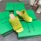 Bottega Veneta Spring Woven Sheepskin High Heel Slippers Green