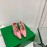 Bottega Veneta Spring Soft Sheepskin Pointed High Heels For Women Pink