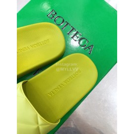 Bottega Veneta Spring Soft Sheepskin Slippers For Women Green