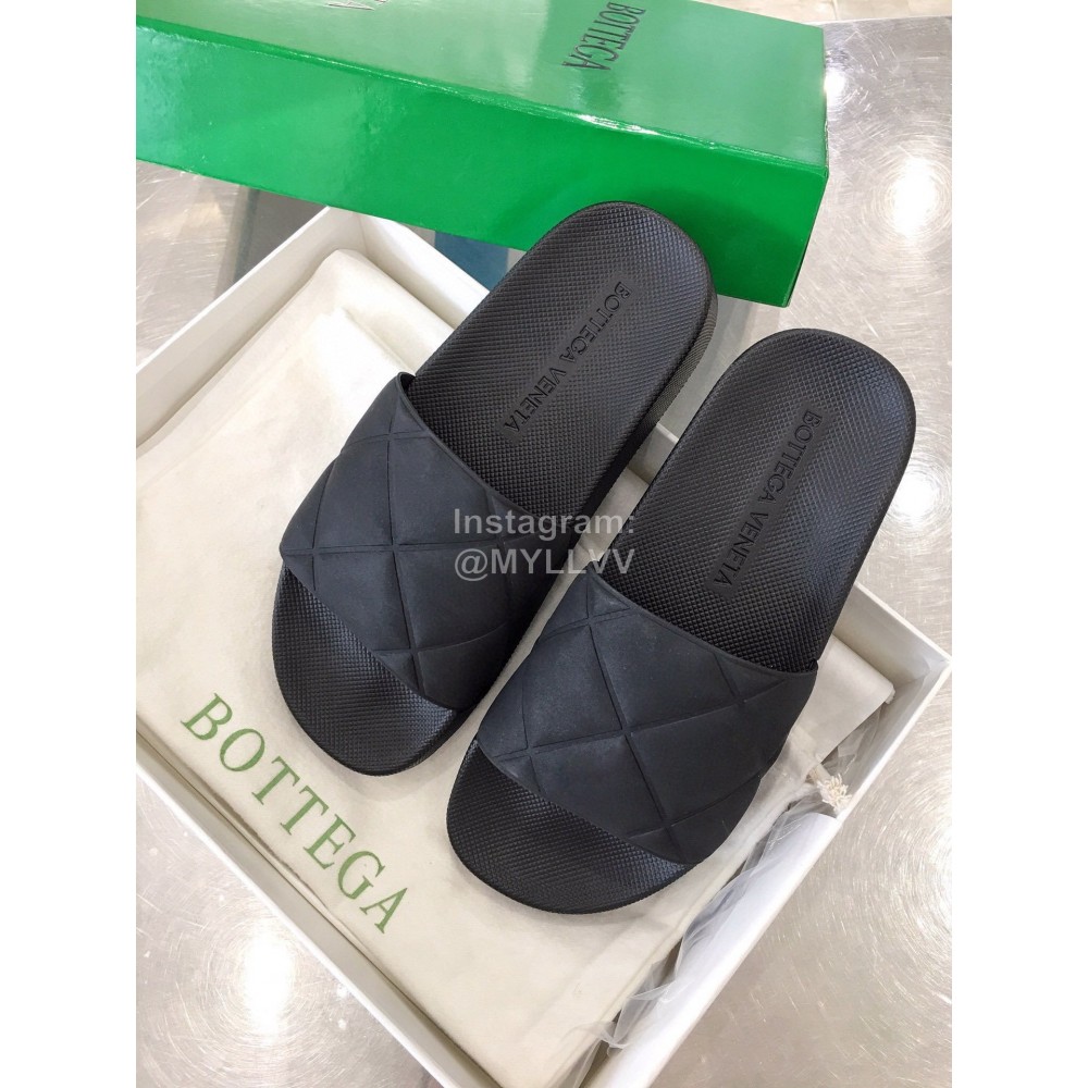 Bottega Veneta Spring Soft Sheepskin Slippers For Women Black