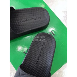 Bottega Veneta Spring Soft Sheepskin Slippers For Women Black