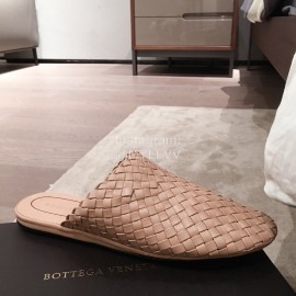 Bottega Veneta Spring New Woven Flat Heel Sandals For Women Khaki