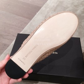 Bottega Veneta Spring New Woven Flat Heel Sandals For Women Khaki