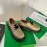 Bottega Veneta Vintage Cowhide Thick Soled Lace Up Shoes For Women Green