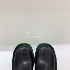 Bottega Veneta Autumn Winter New Calf Leather Thick High Heel Sandals Green