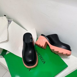 Bottega Veneta Autumn Winter New Calf Leather Thick High Heel Sandals Pink