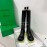 Bottega Veneta Autumn Winter New Calf Leather Thick High Heel Long Boots Yellow