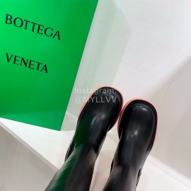 Bottega Veneta Autumn Winter New Calf Leather Thick High Heel Long Boots Pink