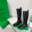 Bottega Veneta Autumn Winter New Calf Leather Thick High Heel Long Boots Green