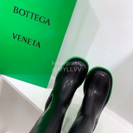 Bottega Veneta Autumn Winter New Calf Leather Thick High Heel Long Boots Green