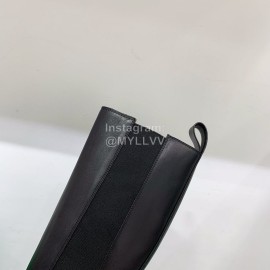 Bottega Veneta Autumn Winter New Calf Leather Thick High Heel Long Boots Green