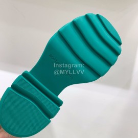 Bottega Veneta Autumn Winter New Calf Leather Thick High Heel Long Boots Blue