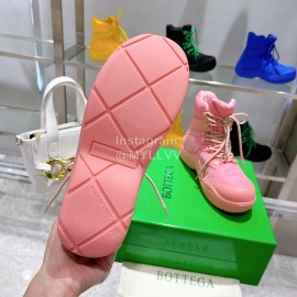 Bottega Veneta Fashion Waterproof Rain Boots For Women Pink
