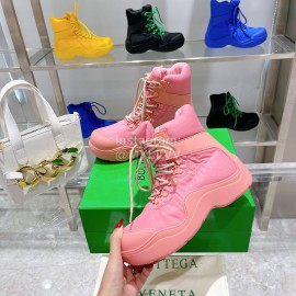 Bottega Veneta Fashion Waterproof Rain Boots For Women Pink