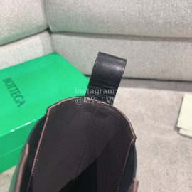 Bottega Veneta Autumn Winter Calf Leather Thick High Heeled Long Boots Black