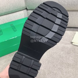 Bottega Veneta Autumn Winter Calf Leather Thick High Heeled Long Boots Black