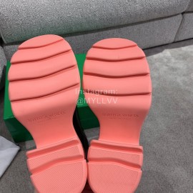 Bottega Veneta Autumn Winter Calf Leather Thick High Heeled Long Boots Pink