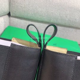 Bottega Veneta Autumn Winter Calf Leather Thick High Heeled Long Boots Green