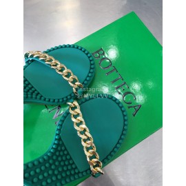 Bottega Veneta Chain Sheepskin High Heeled Sandals For Women Green