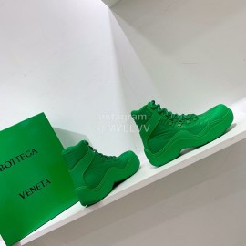 Bottega Veneta Fashion Thick Soled Lace Up Boots For Women Green