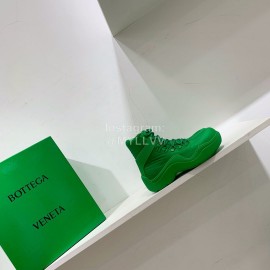 Bottega Veneta Fashion Thick Soled Lace Up Boots For Women Green
