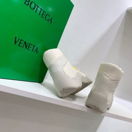 Bottega Veneta Fashion Thick Soled Lace Up Boots For Women White